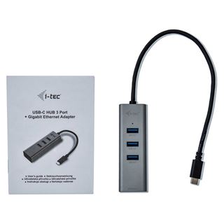 I-TEC USB-C Metal Hub + GLAN Adapter