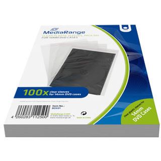 MediaRange Plasticsleeves DVD Case (100) Leerhüllen,