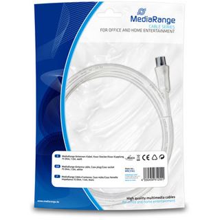 (&euro;3,27*/1m) 1.50m MediaRange Koaxial Antennenkabel doppelt