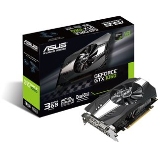 3GB Asus GeForce GTX 1060 Phoenix Aktiv PCIe 3.0 x16 (Retail)
