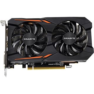 2GB Gigabyte Radeon RX 560 GAMING OC 2G 16CU Aktiv PCIe 3.0 x16