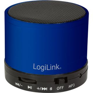 LogiLink Bluetooth Lautsprecher mit MP3-Player, blau