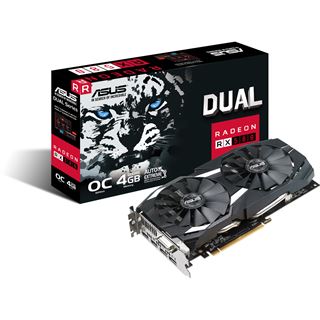 4GB Asus Radeon RX 580 Dual OC Aktiv PCIe 3.0 x16 1xDVI /