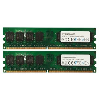 4GB V7 DDR2-800 DIMM CL6 Dual Kit
