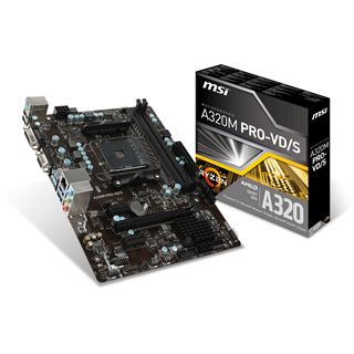 MSI A320M PRO-VD/S AMD A320 So.AM4 Dual Channel DDR4 mATX Retail