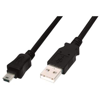 (&euro;1,63*/1m) 3.00m Digitus USB2.0 Anschlusskabel USB A Stecker