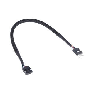 Phobya HD Audio Verlängerung Buchse/Stecker 30cm Schwarz