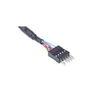 Phobya HD Audio Verlängerung Buchse/Stecker 60cm Schwarz