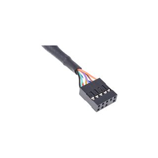 Phobya HD Audio Verlängerung Buchse/Stecker 60cm Schwarz
