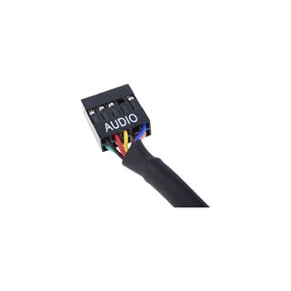 Phobya HD Audio Verlängerung Buchse/Stecker 60cm Schwarz