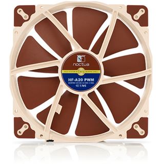 Noctua NF-A20 PWM 200x200x30mm 350-800 U/min 18.1 dB(A) braun/beige