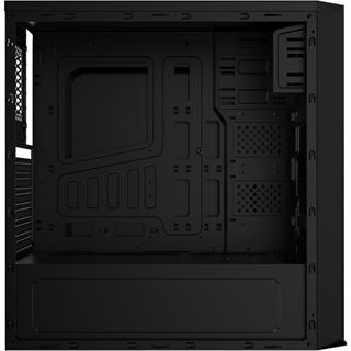 AeroCool SI-5100 mit Sichtfenster Midi Tower ohne Netzteil schwarz