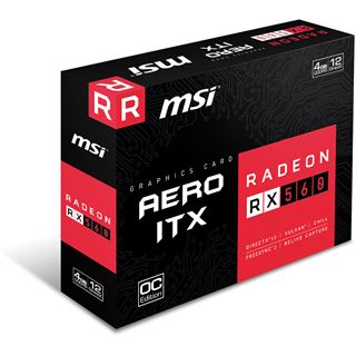 4GB MSI Radeon RX 560 AERO ITX 16CU Aktiv PCIe 3.0 x16 (Retail)