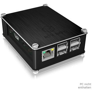 ICY Raidsonic BOX Schutzgeh&auml;use Raspberry Pi 2 + 3 - Aluminium