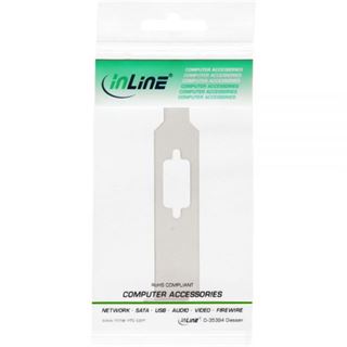 InLine Slotblech, mit 9-pol Sub D Aussparung, Low Profile, bulk