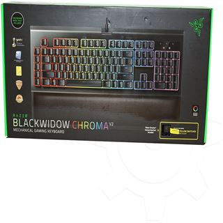 Razer BlackWidow Chroma V2 Razer Yellow Switch USB Deutsch schwarz