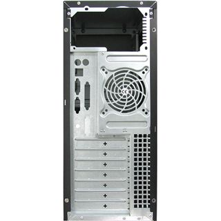 Inter-Tech CA-01 Emotion Black Midi Tower ohne Netzteil schwarz/silber