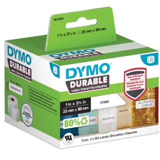 Dymo LabelWriter Hochleistungsetiketten 19x64mm, weiss, 900 Etiketten