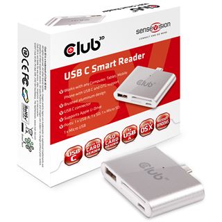 Club 3D Adapter USB 3.0 Typ C > USB/MicroUSB/SD/MicroSD St/Bu