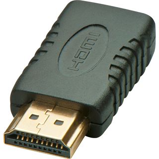 Lindy HDMI Adapter HDMI Typ C Buchse auf HDMI-Stecker Schwarz