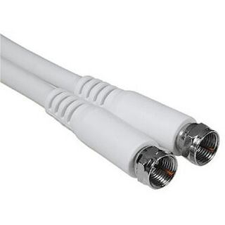 5.00m Hama Antenne Anschlusskabel F-Stecker auf F-Stecker Wei&szlig;