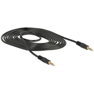 Logilink CA1050 Audio-Klinkenkabel – 2m Schwarz, Stereo-Verbindungskabel, 1 Stück