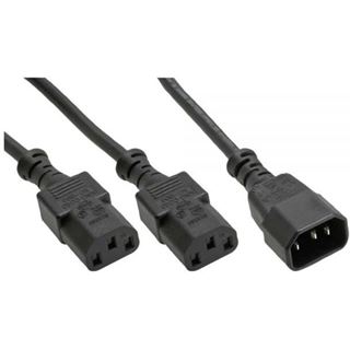 (€3,30*/1m) 3.00m InLine Kaltgeräte Y-Kabel C14 Buchse auf
