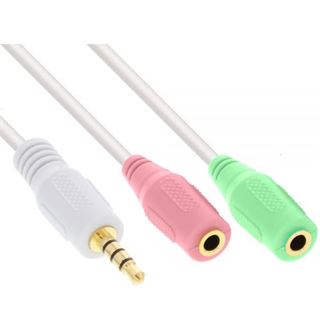 (&euro;4,90*/1m) 1.00m InLine Audio Adapterkabel 3.5mm Klinke Stecker