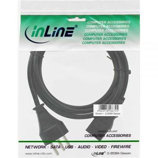 (&euro;9,80*/1m) 0.50m InLine Stromkabel Stecker Schweiz auf