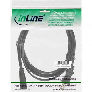 (€4,90*/1m) 1.00m InLine Stromkabel Stecker USA auf Euro 8