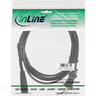 (€7,80*/1m) 0.50m InLine Stromkabel Stecker USA auf Euro 8
