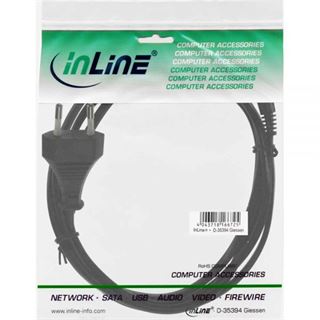 (&euro;7,80*/1m) 0.50m InLine Stromkabel Euro Stecker auf Euro 8
