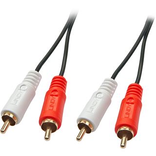 (€4,90*/1m) 1.00m Lindy Audio Anschlusskabel Stereo 2xCinch