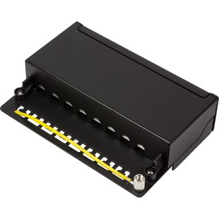 LogiLink Desktop Patch Panel Cat. 6A, 8-Ports, schwarz