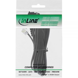 (€0,25*/1m) 20.00m InLine TAE-F Anschlusskabel TAE-F Stecker auf