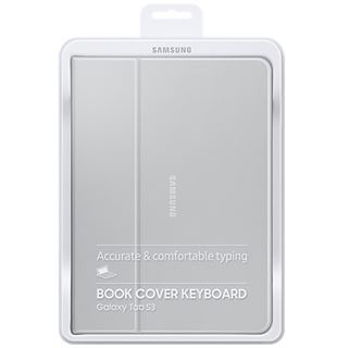 Samsung Keyboard Book Case mit Tastatur für Tab S3, dunkelgrau