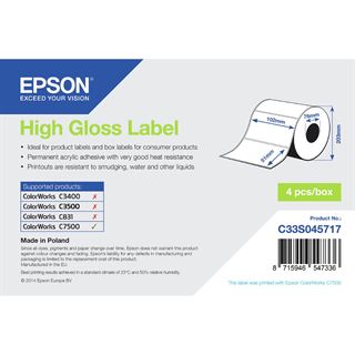 Epson Hochglanz Die-Cut 102x51mm