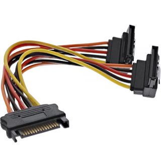 (€16,33*/1m) 0.30m InLine SATA Y-Stromadapterkabel SATA Strom