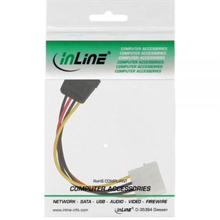 (€13,00*/1m) 0.30m InLine SATA Stromadapterkabel 4pol Stecker