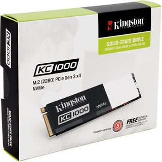 480GB Kingston KC1000 NVMe M.2 2280 PCIe 3.0 x4 32Gb/s MLC NAND