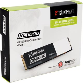 240GB Kingston KC1000 NVMe M.2 2280 PCIe 3.0 x4 32Gb/s MLC NAND