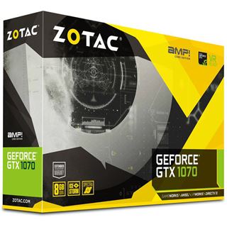 8GB ZOTAC GeForce GTX 1070 AMP Core Edition Aktiv PCIe 3.0 x16