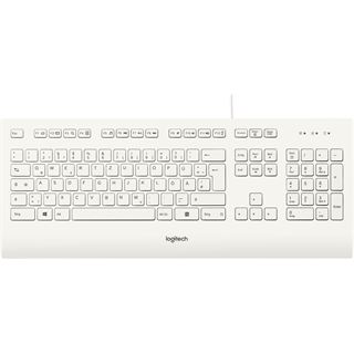 Logitech K280e USB Deutsch weiß (kabelgebunden)