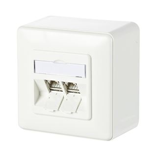 METZ CONNECT C6Amodul 2 Port 180° Modul AP, reinweiß