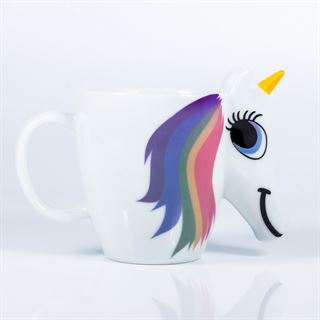 ThumbsUp! Tasse "Unicorn Mug" Einhorn Tasse mit Farbwechsel