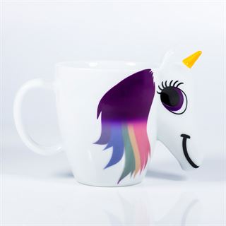 ThumbsUp! Tasse "Unicorn Mug" Einhorn Tasse mit Farbwechsel