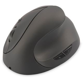 Digitus Ergonomische Vertikalmaus USB schwarz (kabellos)