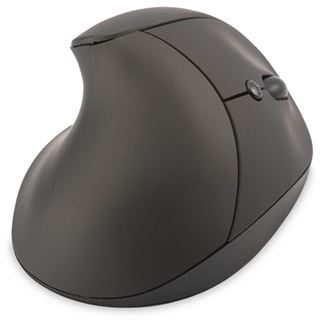 Digitus Ergonomische Vertikalmaus USB schwarz (kabellos)