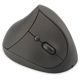 Digitus Ergonomische Vertikalmaus USB schwarz (kabellos)
