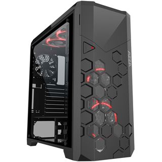 Azza Storm 6000B mit Sichtfenster Big Tower ohne Netzteil schwarz